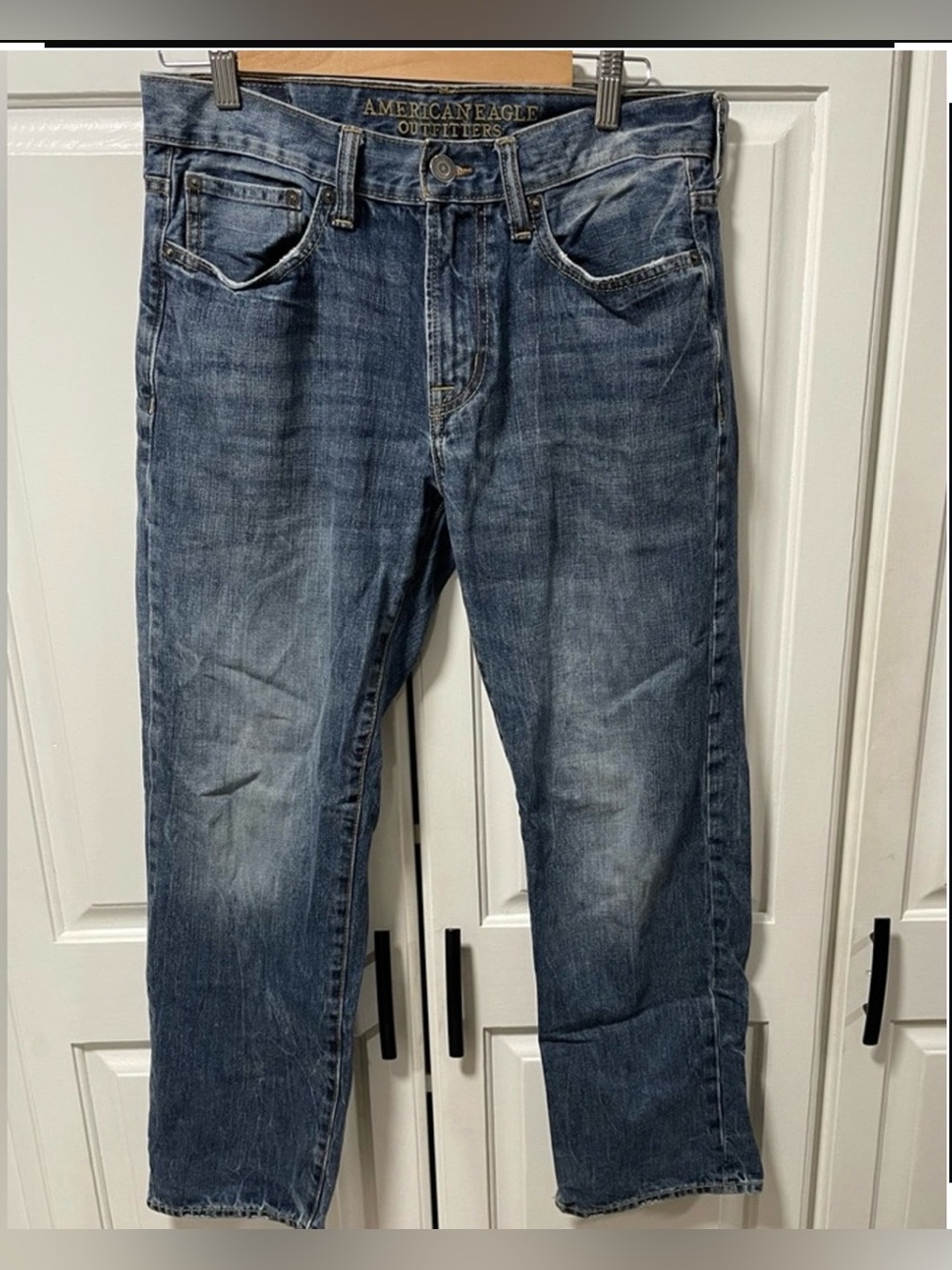 American Eagle Original Straight Jeans Men’s 31x30 Blue Denim Cotton Y2K